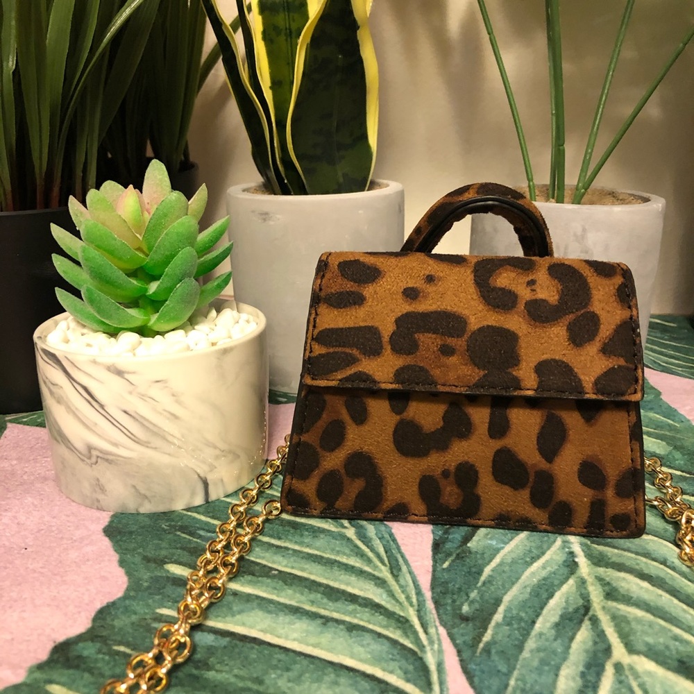 Mini Leopard Crossbody Bag